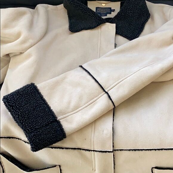 Pendleton Faux Shearling Coat Sz XXL - Picture 7 of 10